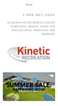 Mobile Screenshot of kineticrecreation.com
